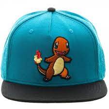 Pokemon Charmander Color Block Snapback Baseball Cap Pokemon Charmander Charmander Pokemon