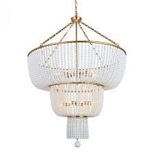 Modern Luxurious 2 Tier White Ceramic Beads Metal Frame 8 Light Pendant Light In Brass In 2021 Pendant Light Pendant Lighting Pendant Light Fixtures