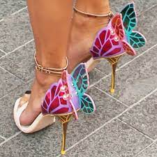 Discover the best high heels online. Designer Shoes Women Luxury 2021 Buty Damskie Butterfly Heels Sandals Women Metallic Leather High Heel Dress Wedding Sandals High Heels Aliexpress