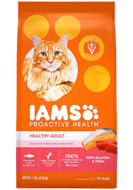 chicken salmon high protein cat food iams