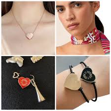 二手】HERMES Mini Coeur twilly ring 愛心金色多用途絲巾扣PD1009