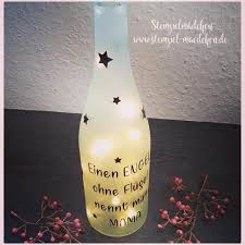 Werbung Heute Habe Ich Eine Tolle Upcycling Idee Fur Euch Leere Sektflaschen In Homedeko Umwandeln Den Spruch Habe Flaschen Upcycling Ideen Flaschenlicht