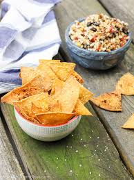 I used just chickpea flour as he also cannot have corn, rice, quinoa, dairy, or any nuts along. Baked Spicy Chili Lime Tortilla Chips