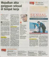 Tempat kerja korang okay tak? Gangguan Seksual Di Tempat Kerja Gangguan Seksual Di Tempat Kerja