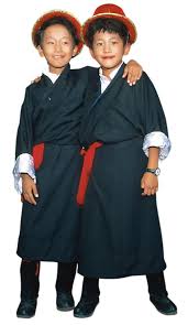 boys-chupa-robe-belt-hats-tibetan ...