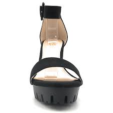 Also set sale alerts and shop exclusive offers only on shopstyle. Olivia Jaymes Peta Chunky High Platform Heel With Round Ankle Buckle Strap Shoe West