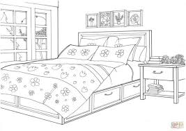 Dormitorio Dibujo Para Colorear Children Coloring Fancy Bedroom Bedroom Colors Bed Clipart