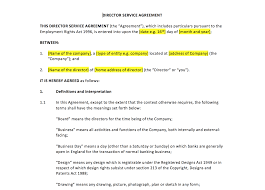 This sample letter is a good option to choose for things like ending your business relationship with a service provider, such as a digital marketing agency or the keep the tone of a cancellation letter professional and neutral. Director Service Agreement Template Uk Template Agreements And Sample Contracts