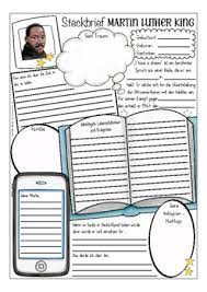 As king rose to prominence he frequently had to defend himself against allegations of being a communist, though his view that communism and christianity are fundamentally incompatible did. Martin Luther King Steckbrief Deutsch Fact File Worksheet Arbeitsblatt