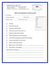 Mpc Spa Cleaning Checklist 2018 Monarch Pools