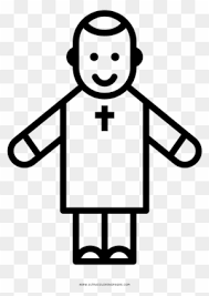 It seems that people usually see pixel art but never draw a picture with a pixel. Priest Coloring Page Stick Figure Art Teacher Free Transparent Png Clipart Images Download