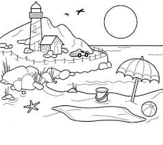 Beach Sunset Coloring Pages For Girls And Boys Beach Coloring Pages Summer Coloring Pages Cool Coloring Pages