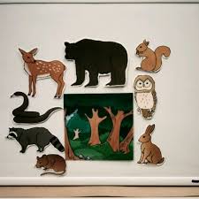 Flannel Friday Who S Hiding In The Woods Flannel Friday Flannel Board Stories Woodland Animals Theme