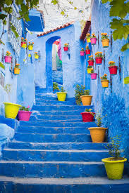Those Little Pots Deco Facade Maison Chefchaouen Maroc