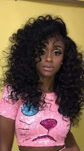 Wand Curls On Weave Deep Wave Hairstyles Curly Hair Styles Wand Curls On Weave