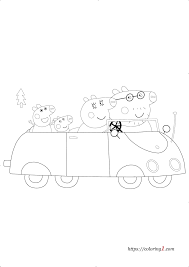 Do you like coloring different drawings of cars and other vehicles such as trucks, race cars or planes? Peppa Pig Car Coloring Pages 2 Free Coloring Sheets 2021 In 2021 Peppa Pig Coloring Pages Peppa Pig Car Coloring Pages