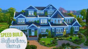 The Sims 4 Speed Build Large Suburban Home Sims 4 House Plans Sims 4 Sims