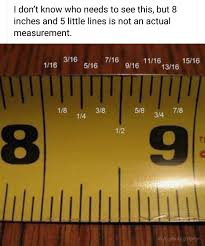 Using a different ruler can give you a more accurate answer. Measuring Tape Guide Coolguides