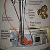 Install the new honeywell thermocouple. 1