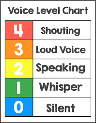 voice level chart freebie make take teach