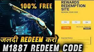 Redeem this ff code for the age of gold bundle 7d (indian server) (added on june 21st, 2021) (new) ffesportsf2a. Free Fire New Redeem Code M1887 Gun Skin Redeem Codes 17 April Redeem Code New Redeem Code Youtube
