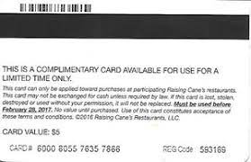 More offer for fast food, restaurants, gift cards. Gift Card 5 Christmas Bonus Card Raising Cane S United States Of America Christmas Col Us R Rcane 006