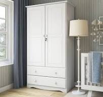 Palace Imports 100% Solid Wood Smart Wardrobe Armoire with 2 ...