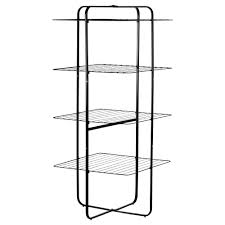 Homcom stainless steel clothes drying rack laundry hanging rack portable rolling foldable clothes towel holder with 4 la. Products Ikea Drying Rack Laundry In Bathroom Drying Rack