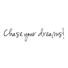 You see something and you wish for it and then it becomes a dream. Chase Your Dreams Wall Quotes Decal Wallquotes Com