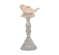 ΚΗΡΟΠΗΓΙΟ POLYRESIN Fylliana "BIRD" ΜΠΕΖ 11.5*12.5*28.5 bf