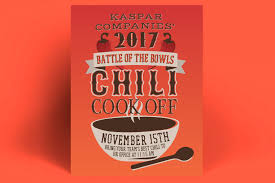 If you're looking to create a job flyer with virtually no cost, look no further. 2017 Chili Cook Off Flyer Press