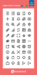Download Apple Watch Outline Icon Pack Available In Svg Png Icon Fonts Icon Pack Icon Apple Watch