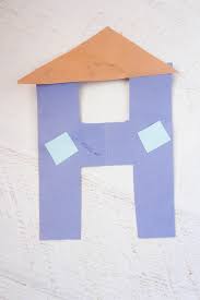 The letter h may be the easiest of all the spanish letters to pronounce: H Is For House Letter H Craft For Preschool And Kindergarten