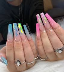 Az Nail Tech On Instagram July Bookings Are Now Open Book Before They Are Gone Aznails In 2020 Blue Ombre Nails Long Acrylic Nails Best Acrylic Nails