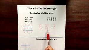 how to win pick 3 using the tic tac toe strategy