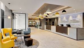 Striking outdoor furniture on the hotel's terrace. Hamburg City Centre Hotel Germany Premier Inn