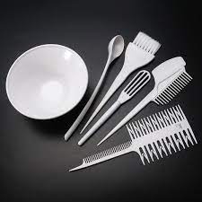 Us 26 11 6pcs Hair Dyeing Kit Hair Color Mixing Bowls Hairdressing Brush Comb Sectioning Kit Salon Hair Color Hair Styling Tools Salon From Health Beauty On Salon Hair Color Dyed