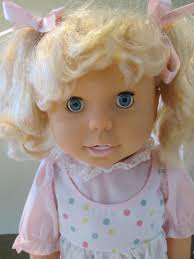 Vintage Cookie Doll by Spectra w/ Original Box TALKING EATING DOLL 1992  CREEPY