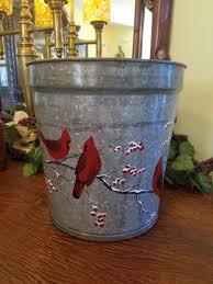 Vintage Hand Painted Sap Bucket Decorative Galvanized Bucket Painting Crafts Diy Painting Porch Decorating