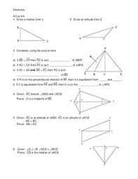 What is the altitude of a triangle, how to construct the altitude of a triangle, median, bisector and altitude of isosceles, gmat math. Geometry Median Altitude Lesson Plans Worksheets