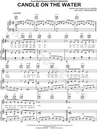 Helen Reddy Candle On The Water Sheet Music In C Major Transposable Download Print Sku Mn0057327