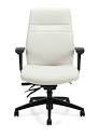 Offices To Go OTG2913 White ergonomic executive office chairs.