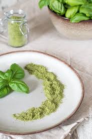Basilikumsalz Kleines Kulinarium Rezept Krautersalz Rezept Lebensmittel Essen Krauterkuche