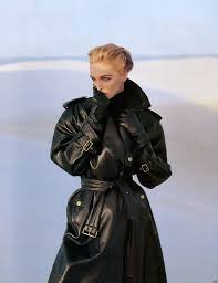 Pin By Maksim Zimovec On Vintage Fashion Leather Trench Coat Trench Coats Women Leather Coat