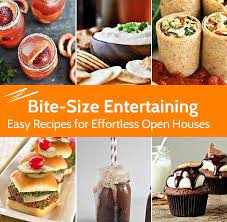 The dishes are small, full of flavor, suitable for adults or kids, and can be dressed up or dressed down. Pin By Ziprealty On Open House Food Ideas Graduation Party Foods Food Open House