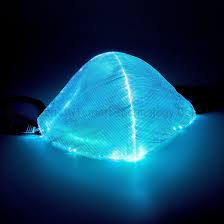 China Light Up Led Mask 7 Color Glow Rave Mask Fiber Optic Luminous Masks China Light Up Mask Glow Color Rave Masks