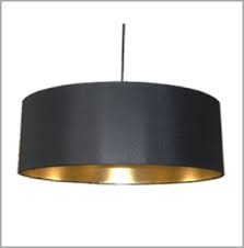 Maybe you would like to learn more about one of these? Abat Jour Suspension Cylindre Chintz Noir Interieur Or Contemporain