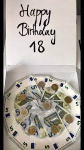 Geld Pizza Geldgeschenke Geburtstag Geschenke Zum 18 Geldgeschenke