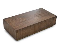 It features two wide open shelves perfect for storing extra books, magazines and knickknacks. Sariyah Rectangular Block Coffee Table Walnut Bronze