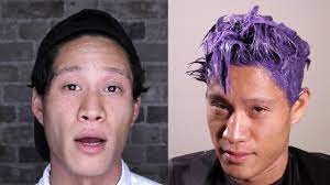Apply the dye gently all over the areas which you want to target, using a hair coloring brush. Men Dye Their Hair For The First Time Youtube